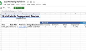 Tracking Social Media Engagement