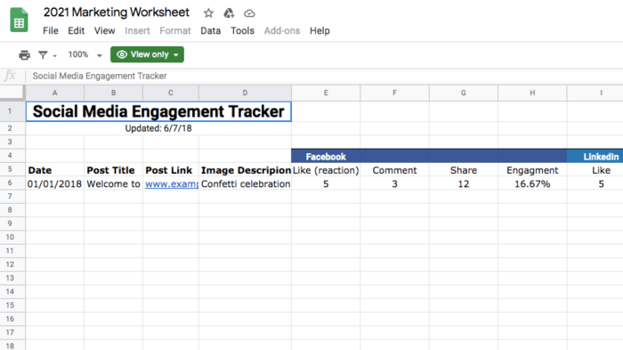 Tracking Social Media Engagement